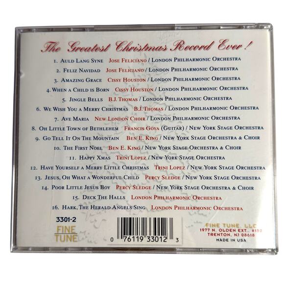 The Greatest Christmas Record Ever! – Gold Collection 1998 Fine Tune CD Holiday - Picture 2 of 7